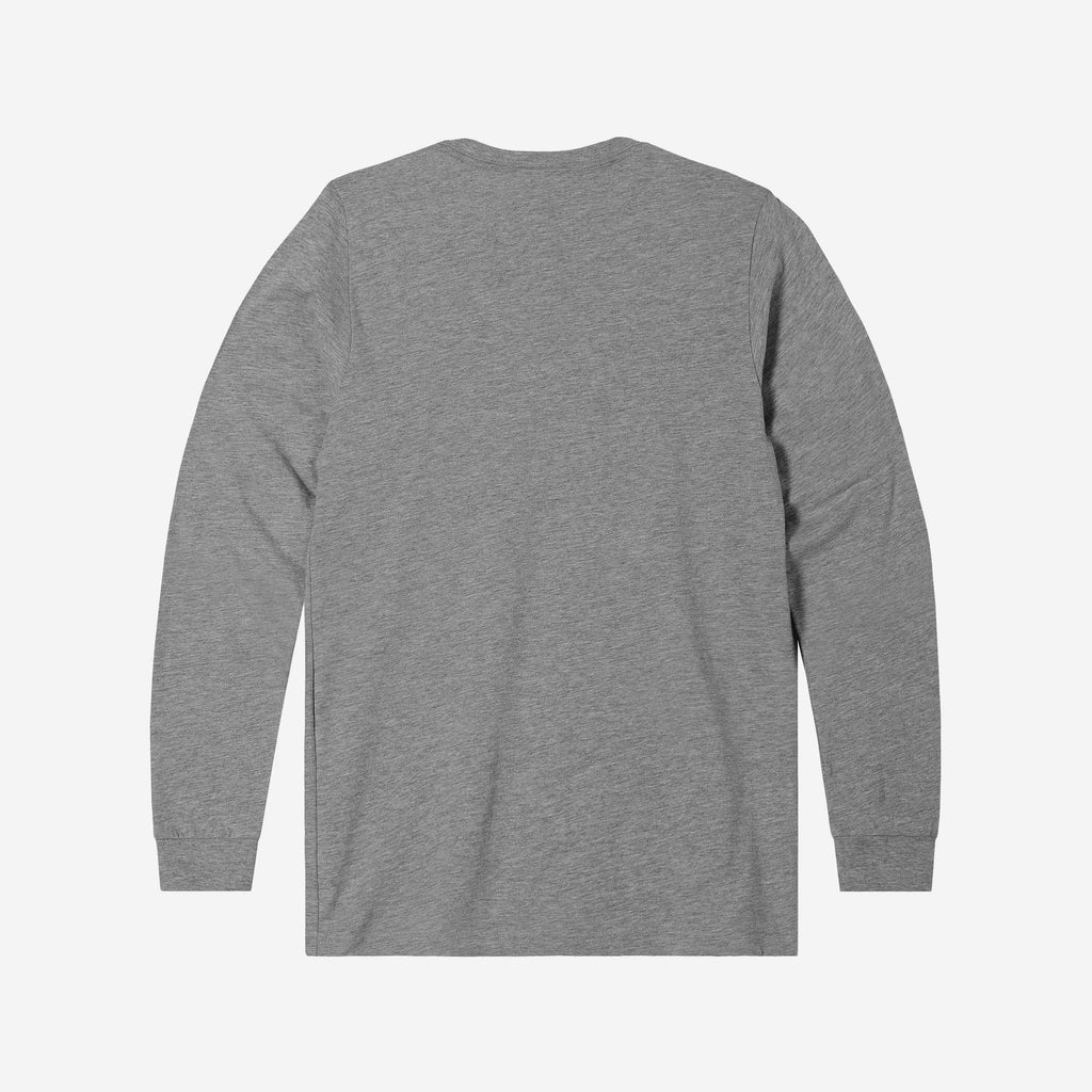 FOCO Classic Team Helmet Long Sleeve T-Shirt Heather Grey Men Size M 3