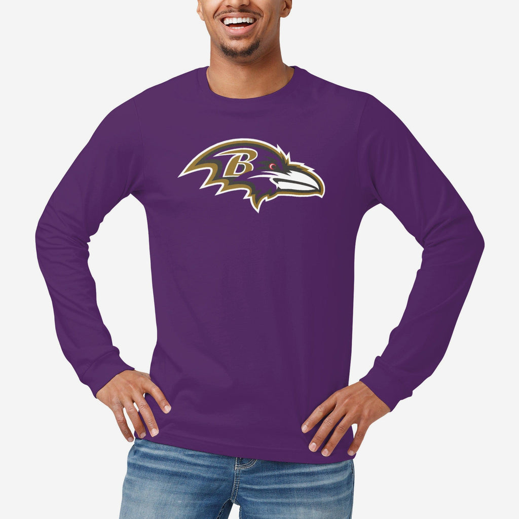 FOCO Baltimore Ravens Primary Logo Long Sleeve T-Shirt Black XL 3