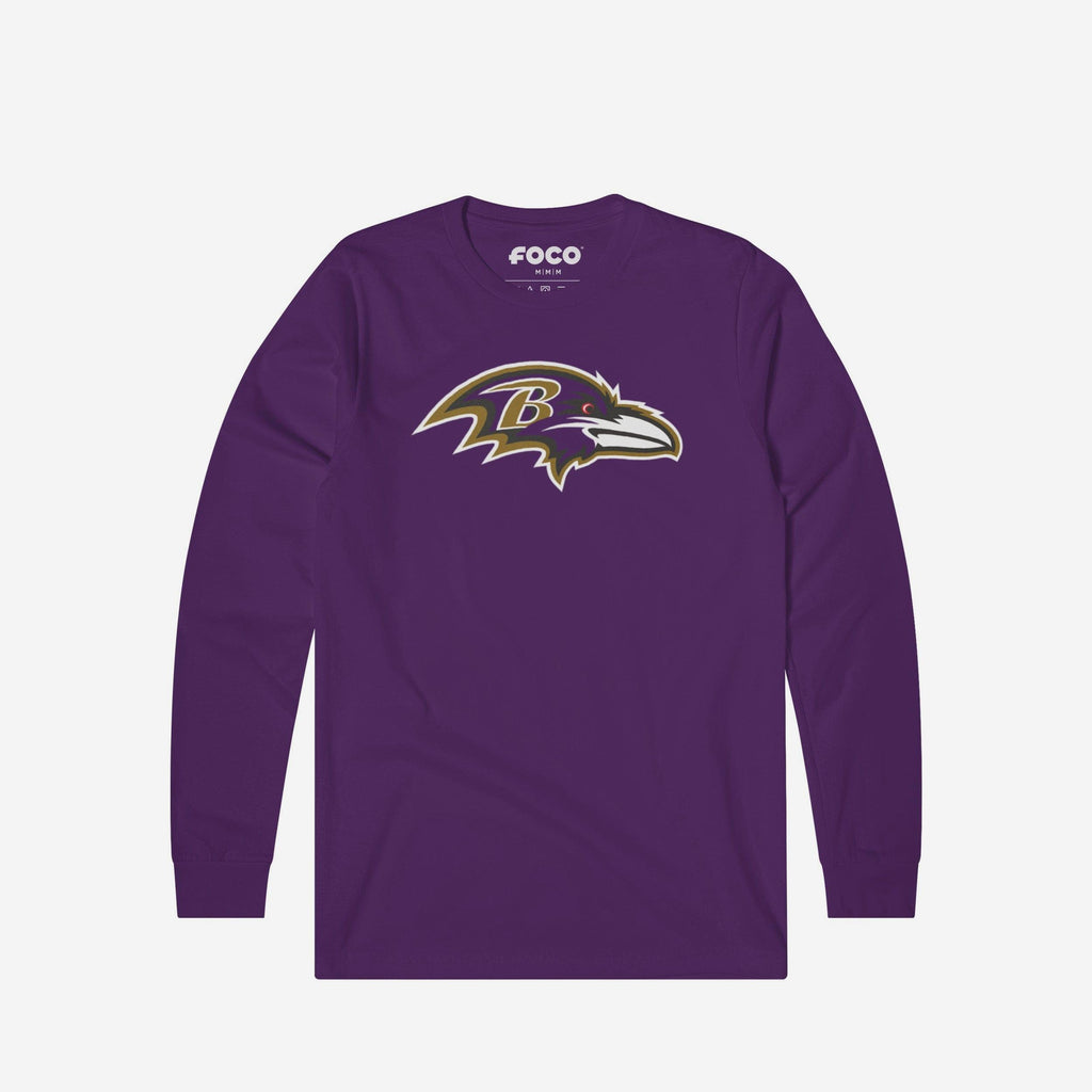 FOCO Baltimore Ravens Primary Logo Long Sleeve T-Shirt Black XL 2