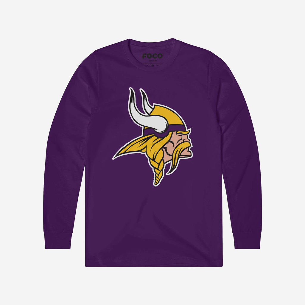 Minnesota Vikings Primary Logo Long Sleeve T-Shirt FOCO