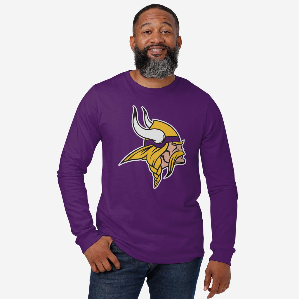 Minnesota Vikings Primary Logo Long Sleeve T-Shirt FOCO