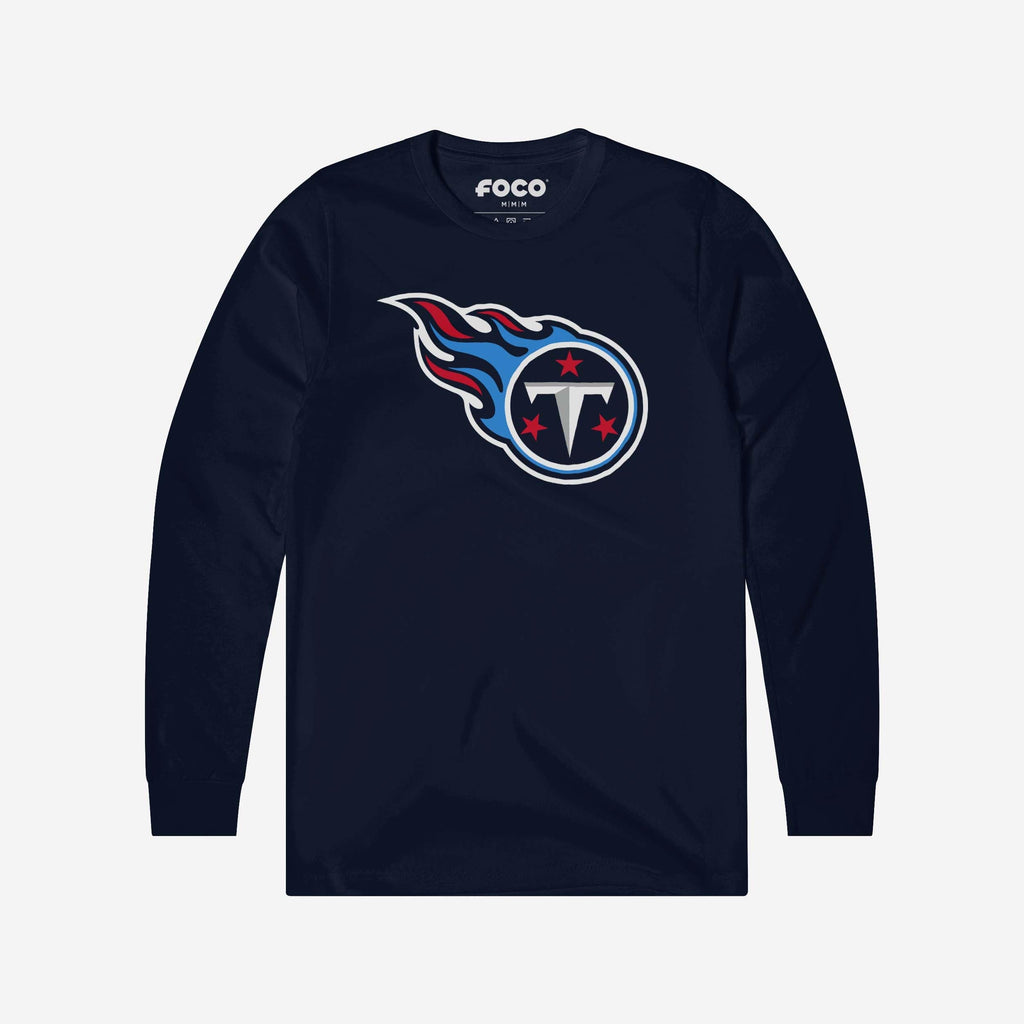 FOCO Tennessee Titans 1999 Retro Primary Logo Long Sleeve T-Shirt White/XL 2