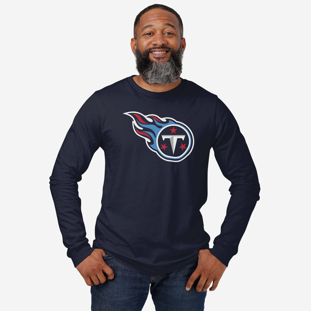 FOCO Tennessee Titans 1999 Retro Primary Logo Long Sleeve T-Shirt White/XL 3