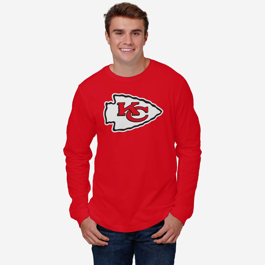 FOCO Kansas City Chiefs Primary Logo Long Sleeve T-Shirt White / 2XL 3