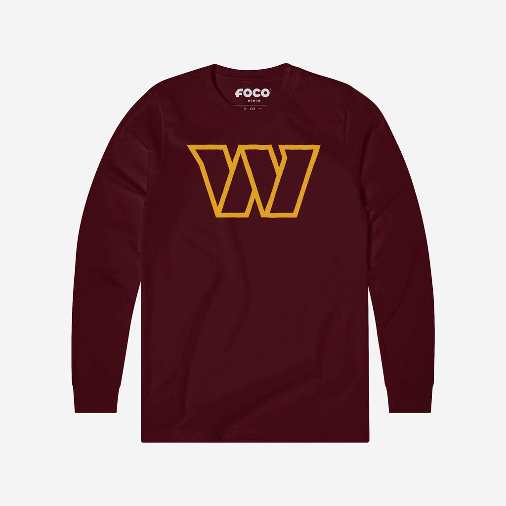 FOCO Washington Commanders Primary Logo T-Shirt Manches Longues - Noir / 2XL 2