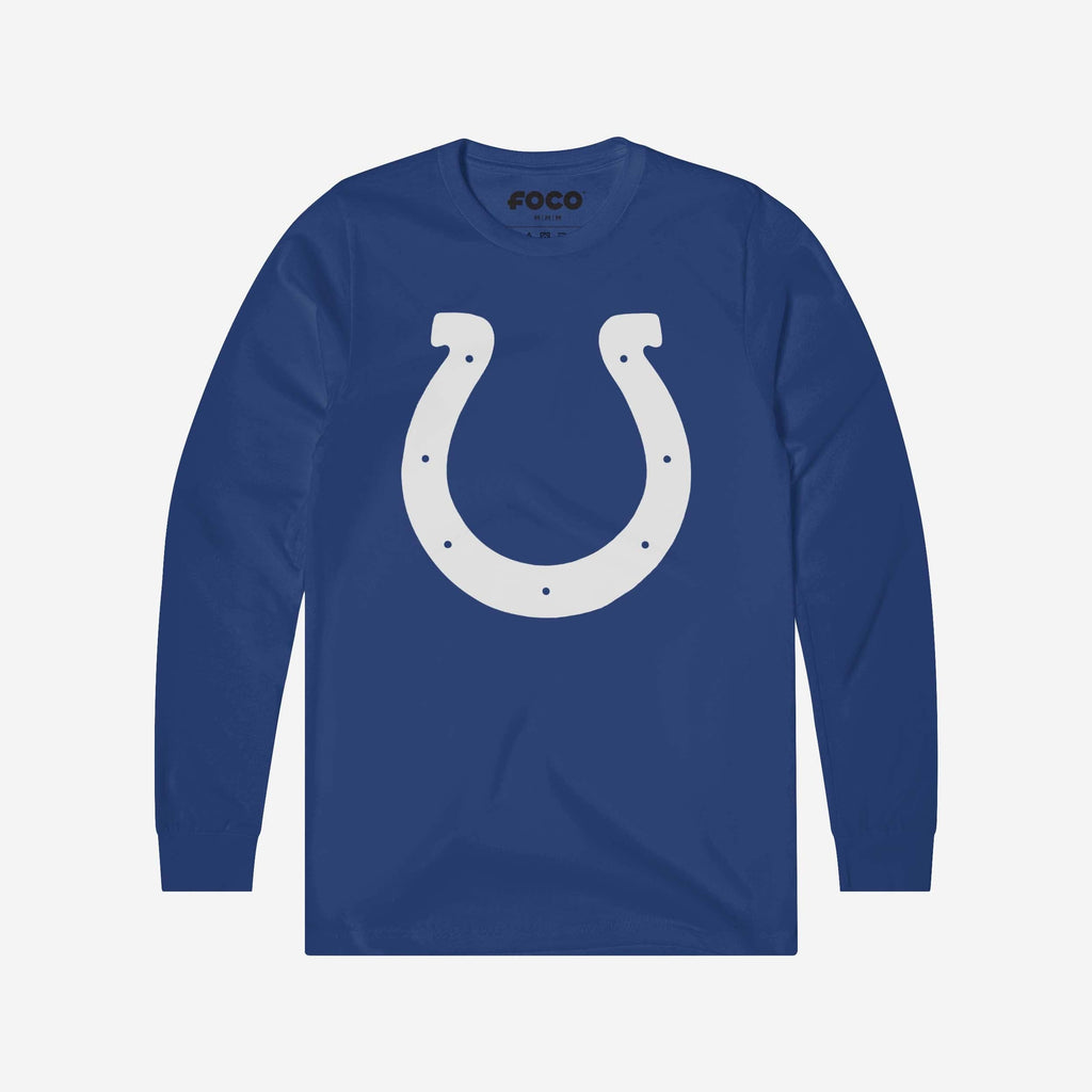 FOCO Indianapolis Colts Primary Logo Long Sleeve T-Shirt White / S 2