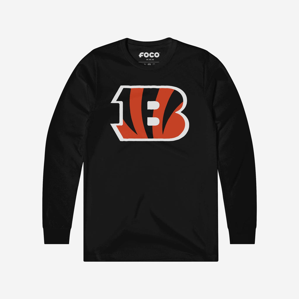 FOCO Cincinnati Bengals Primary Logo Long Sleeve T-Shirt Athletic Heather L Men 2