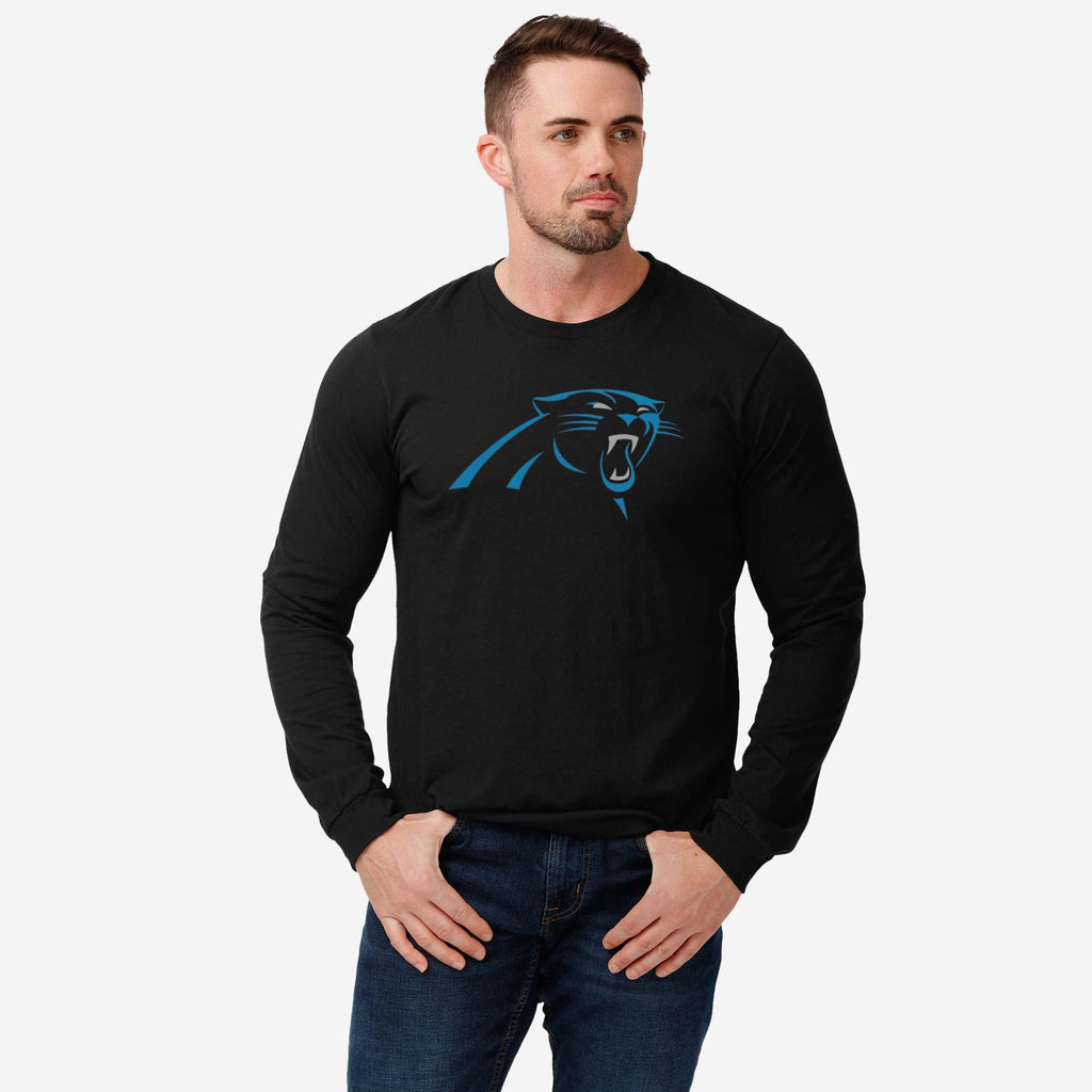 FOCO Carolina Panthers Primary Logo Langarm T-Shirt - Weiß / S - Herren 3