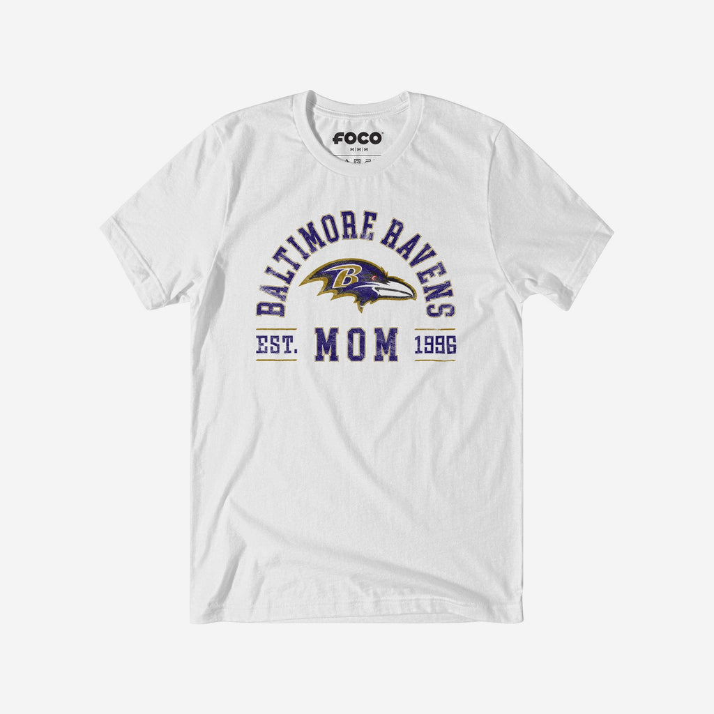 FOCO Baltimore Ravens Mom Arched T-Shirt Purple S Women 2