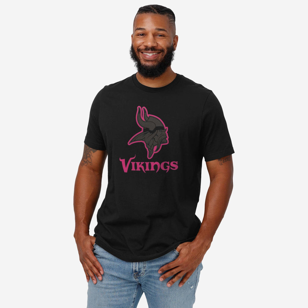 FOCO Minnesota Vikings Highlight Reel T-Shirt Black/Neon Pink S Men 3