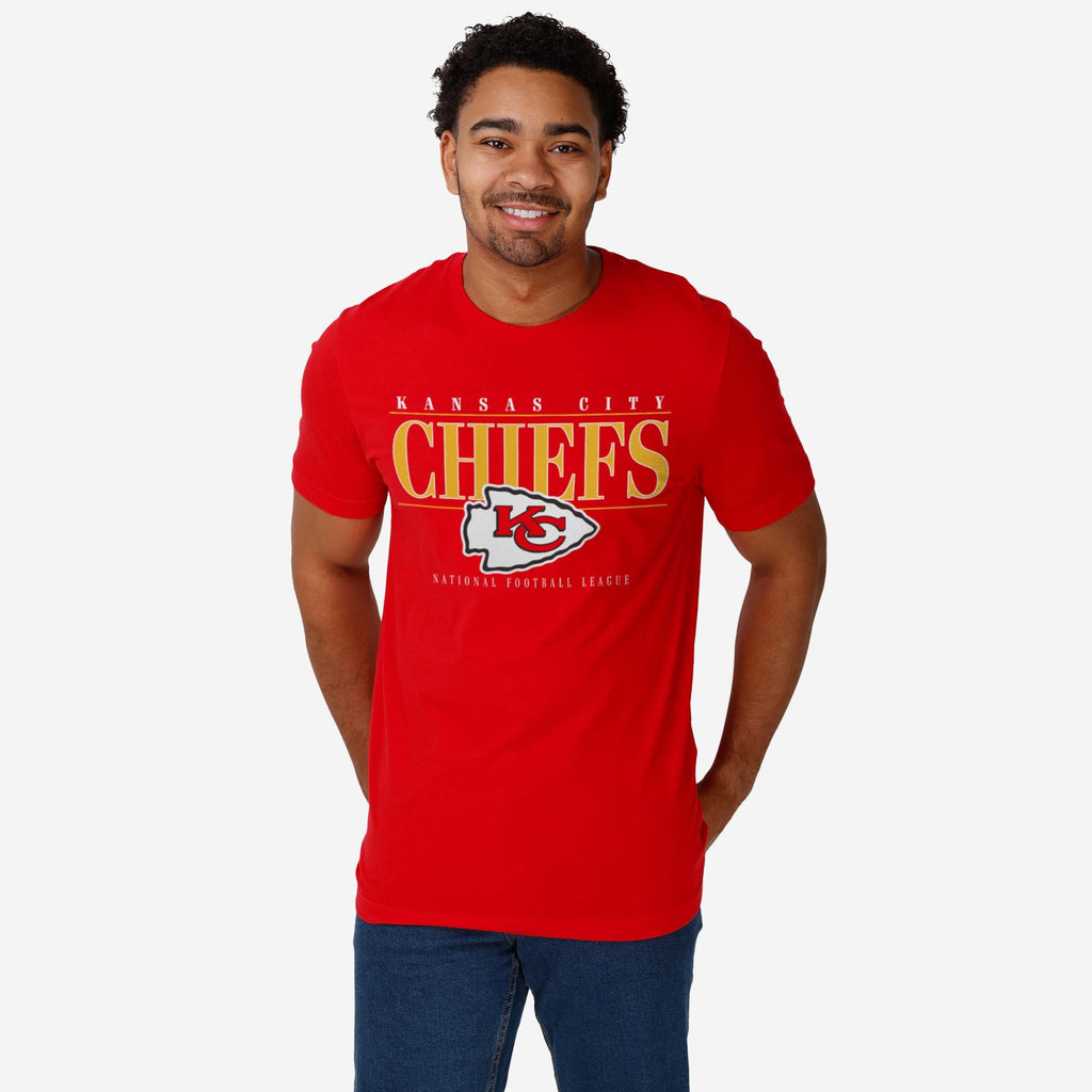 FOCO Kansas City Chiefs Signature Bar T-Shirt Red 2XL 3