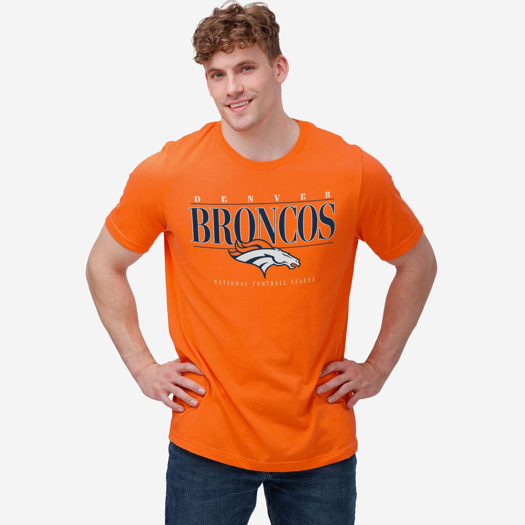 denver broncos dress shirt Denver Broncos Signature Bar T-Shirt, Mens Size: M
