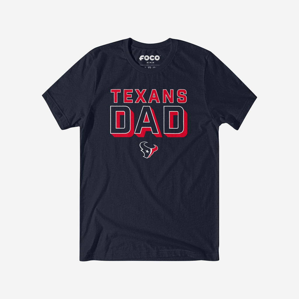 FOCO Houston Texans Team Dad T-Shirt Blue L 2