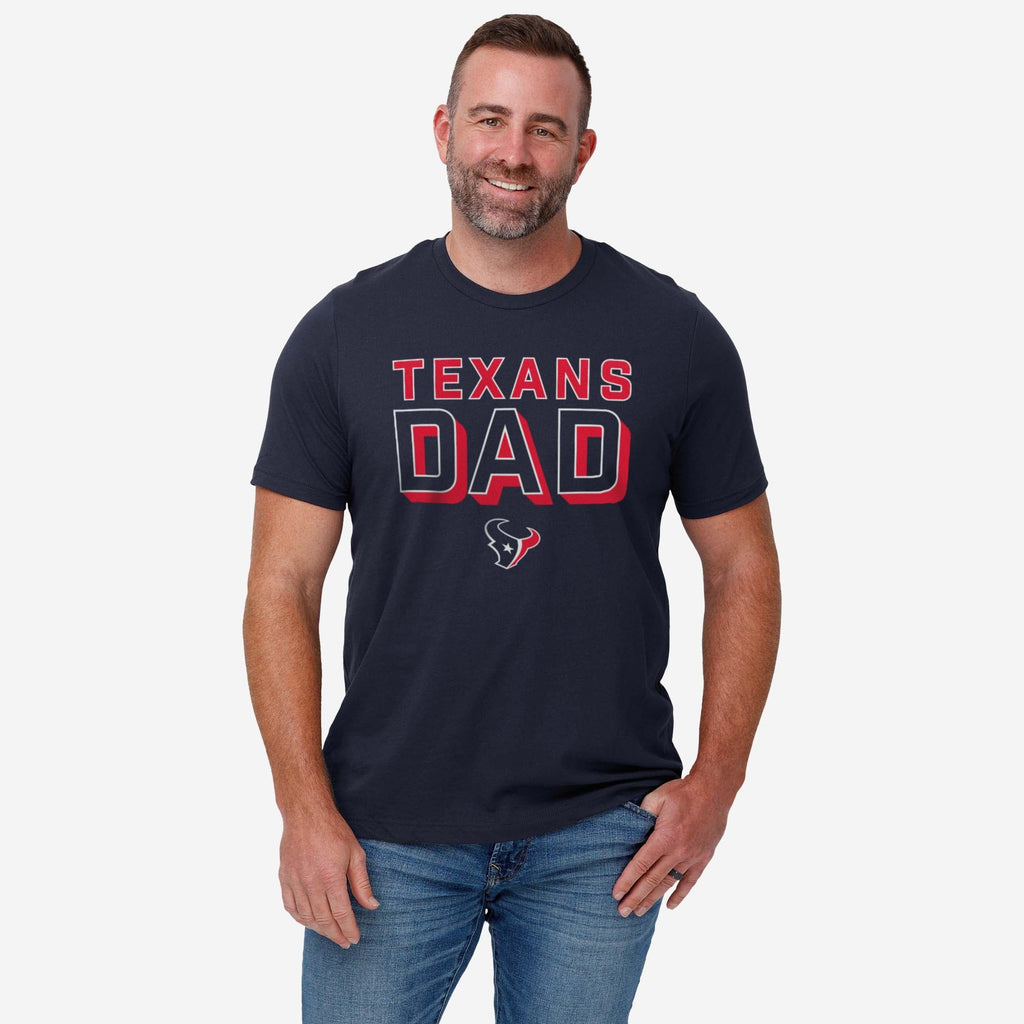 FOCO Houston Texans Team Dad T-Shirt Blue L 3