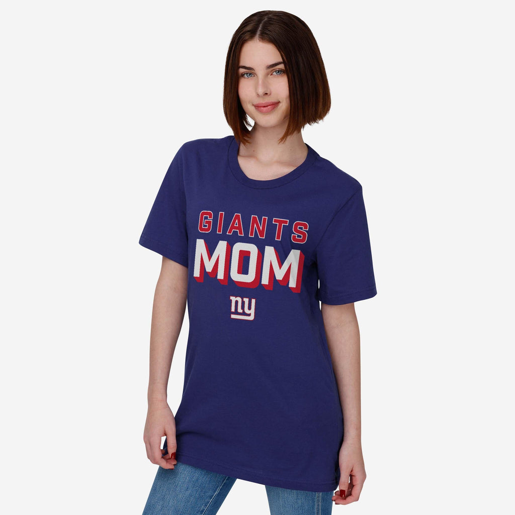 FOCO New York Giants Team Mom T-Shirt Blue M Women 3