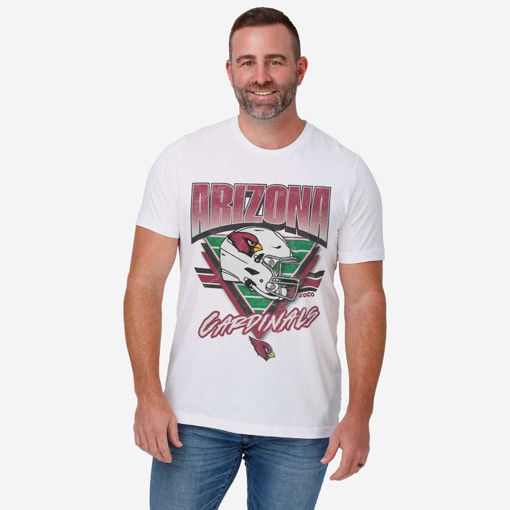 Arizona Cardinals White Triangle Vintage T-Shirt FOCO