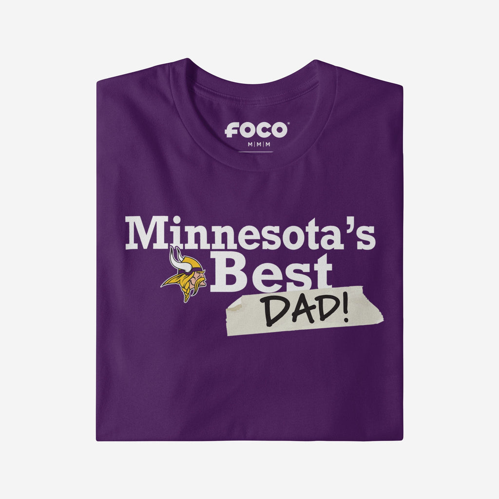 FOCO Minnesota Vikings World's Best Dad T-Shirt M Men 4