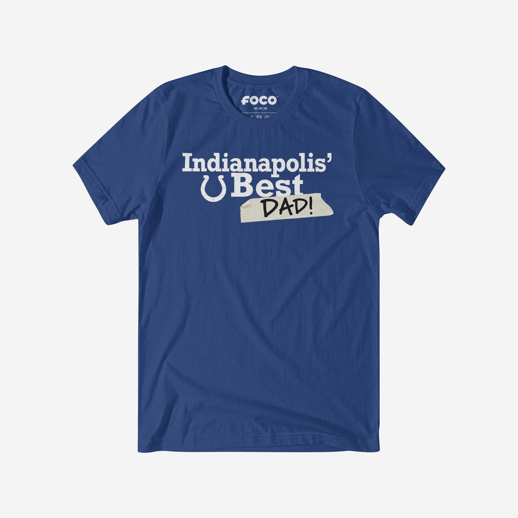 FOCO Indianapolis Colts World's Best Dad T-Shirt Blue XL 2