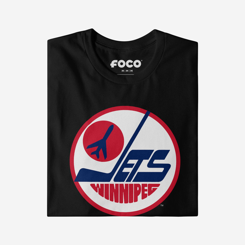 FOCO Winnipeg Jets 1979 Retro Logo T-Shirt Black 2XL 4