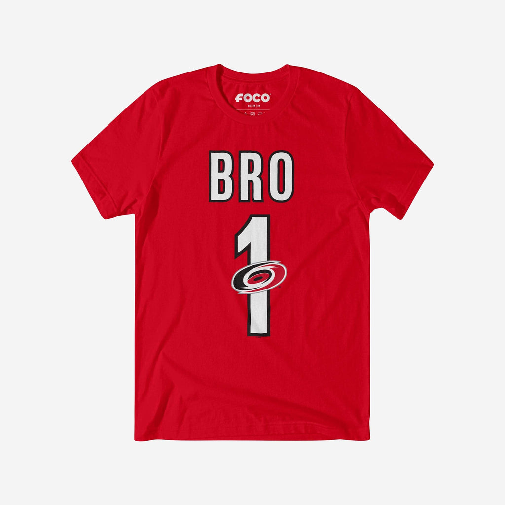 FOCO Carolina Hurricanes Number 1 Bro T-Shirt Red 3XL 2