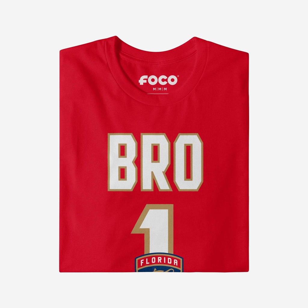 FOCO Florida Panthers Number 1 Bro T-Shirt Blue XL Men 4