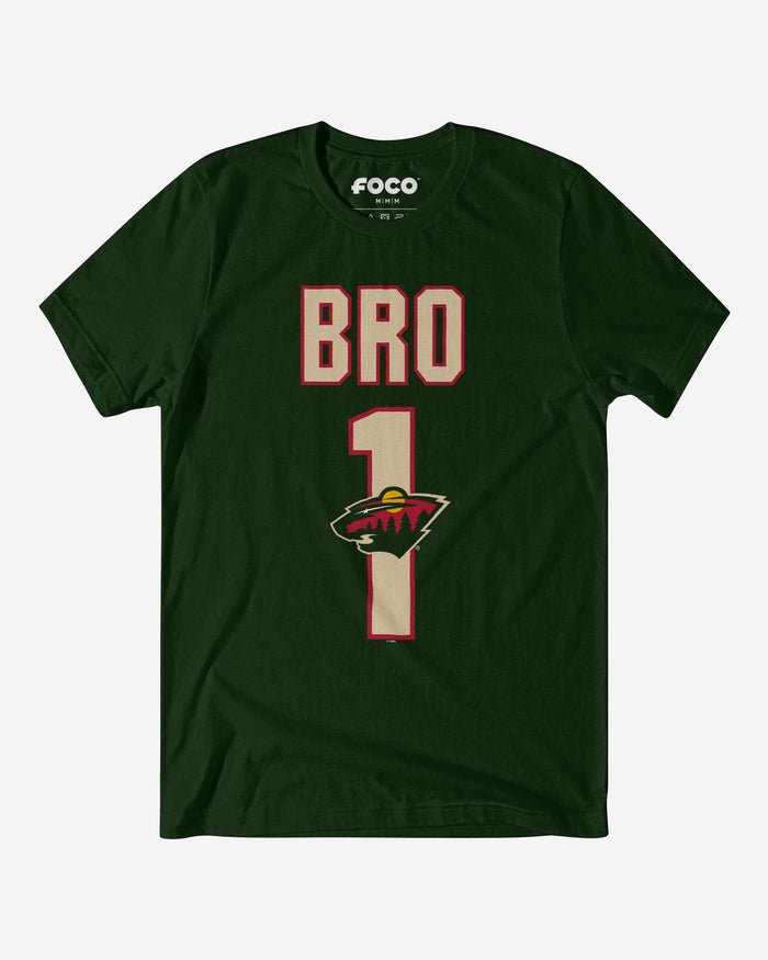 Minnesota Wild Number 1 Bro T-Shirt FOCO S - FOCO.com