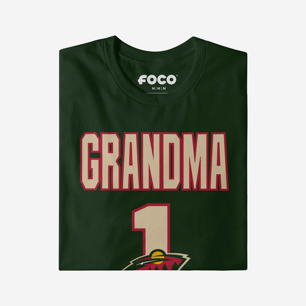 FOCO Minnesota Wild Number 1 Grandma T-Shirt - 2XL - Femme 4