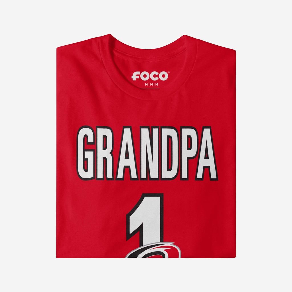 FOCO Carolina Hurricanes Number 1 Grandpa T-Shirt S Men 4