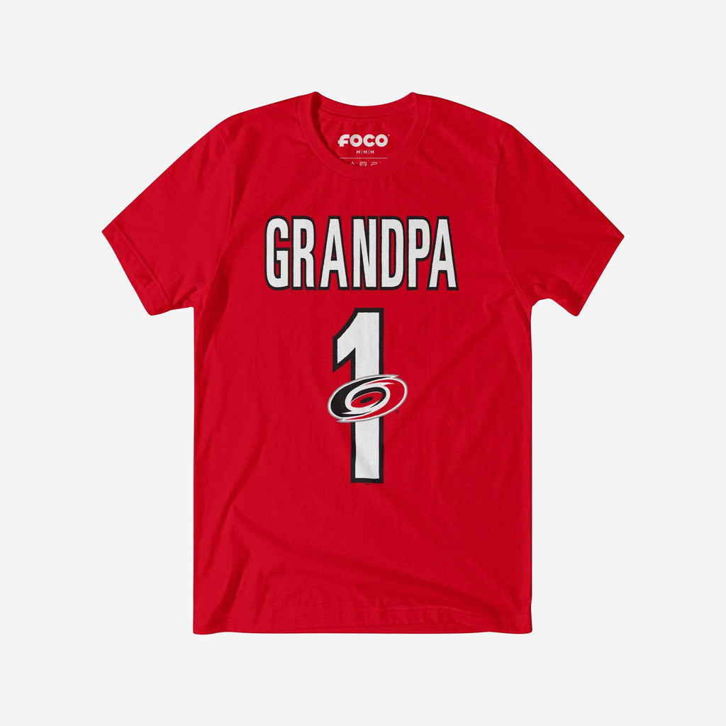FOCO Carolina Hurricanes Number 1 Grandpa T-Shirt S Men 2