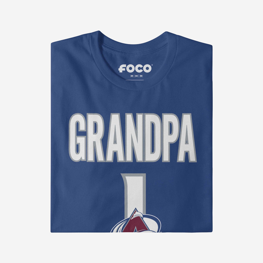 FOCO Colorado Avalanche Number 1 Grandpa T-Shirt 3XL 4