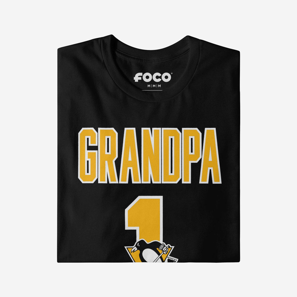FOCO Pittsburgh Penguins Number 1 Grandpa T-Shirt Black M Men 4