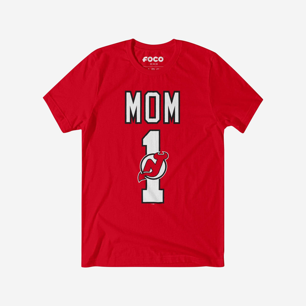 FOCO New Jersey Devils Number 1 Mom T-Shirt - M - Femme 2