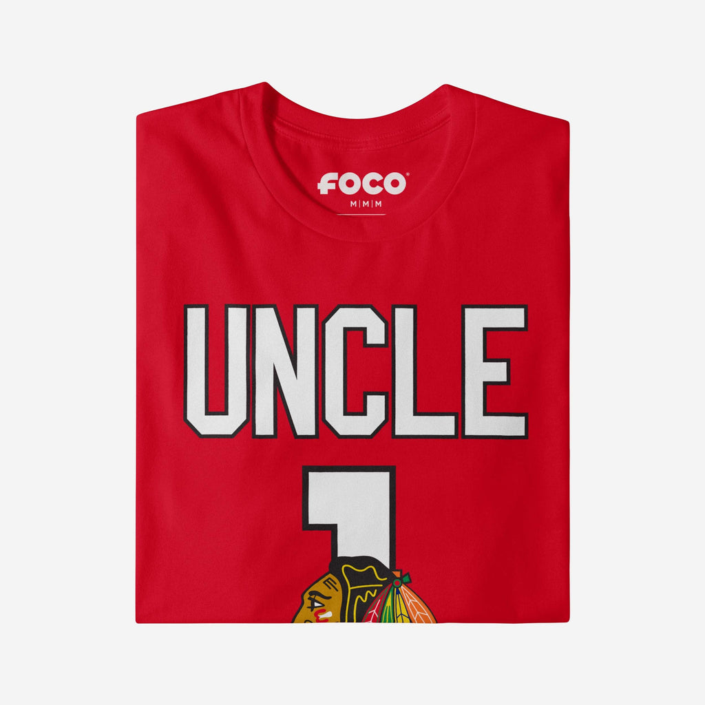 FOCO Chicago Blackhawks Number 1 Uncle T-Shirt Black XL 4