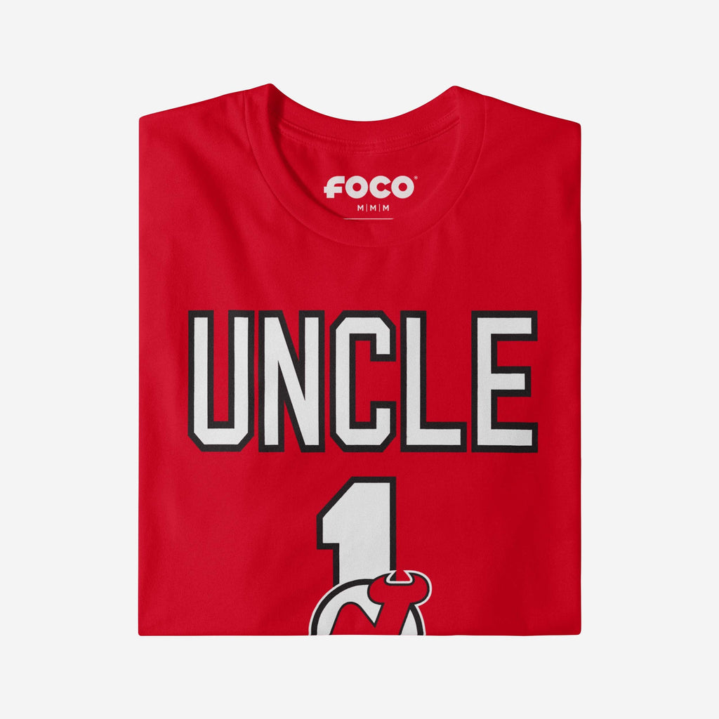 FOCO New Jersey Devils Number 1 Uncle T-Shirt Red 2XL 4