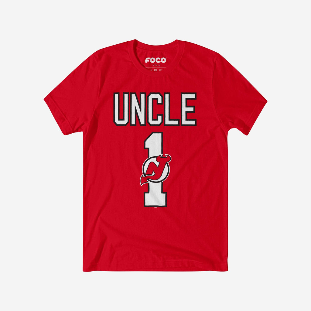 FOCO New Jersey Devils Number 1 Uncle T-Shirt Red 2XL 2