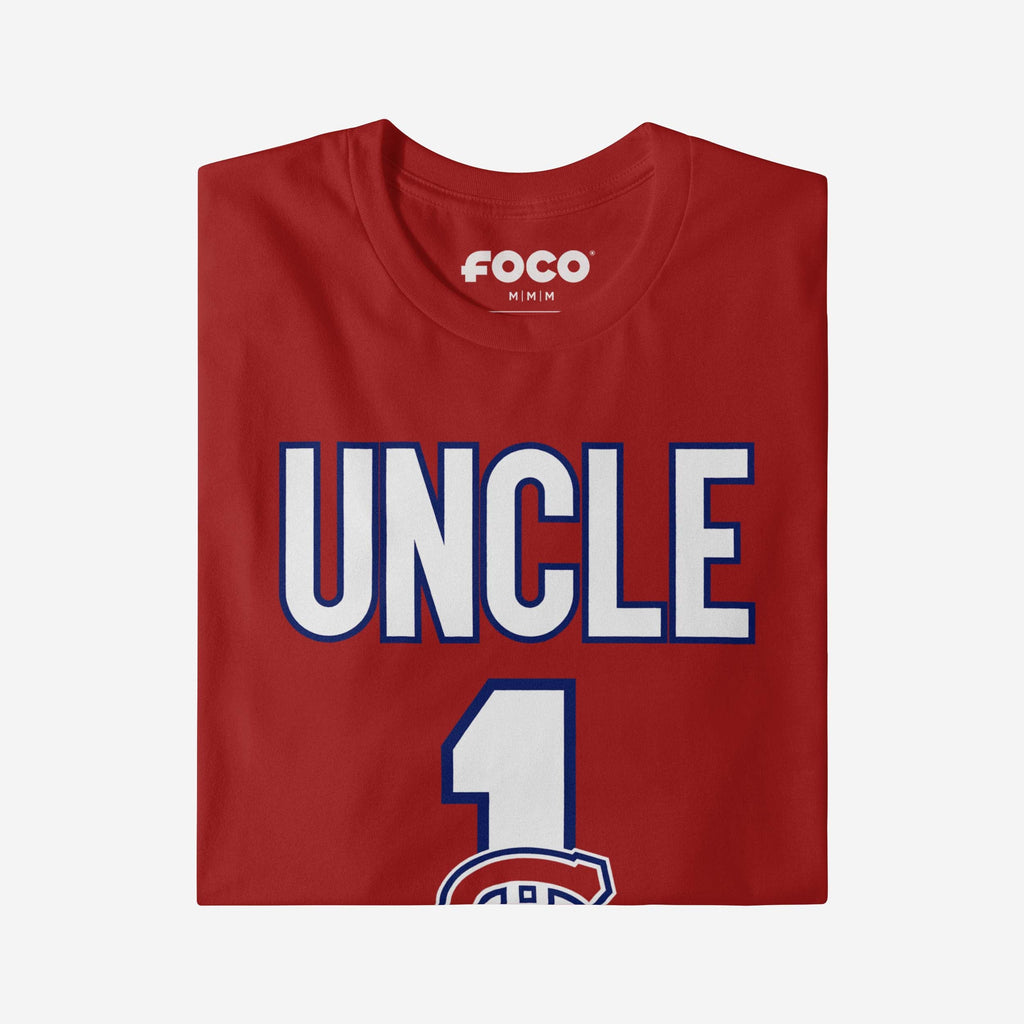 FOCO Montreal Canadiens Number 1 Uncle T-Shirt Blue 3XL 4
