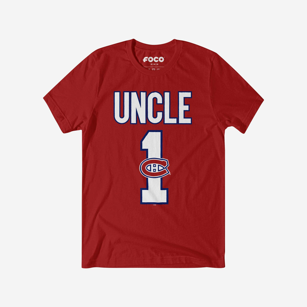 FOCO Montreal Canadiens Number 1 Uncle T-Shirt Blue 3XL 2