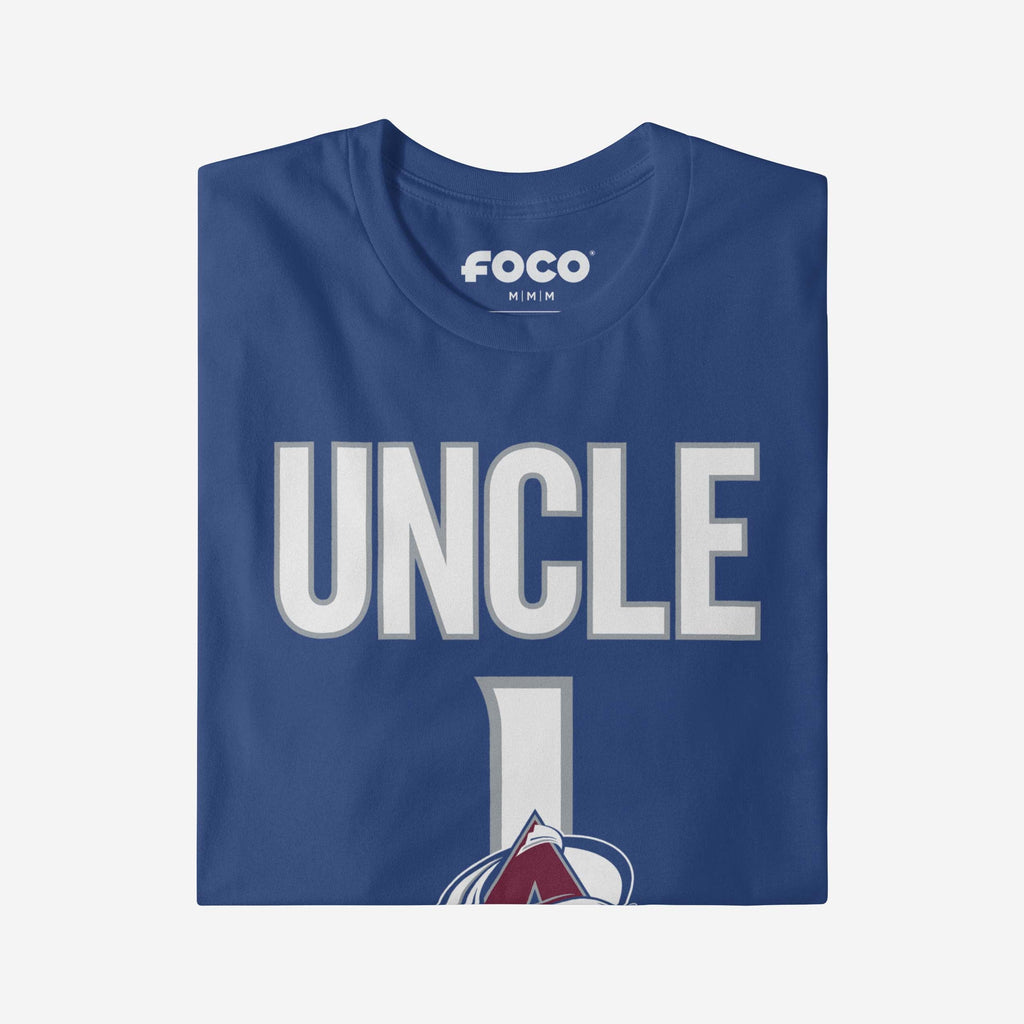 FOCO Colorado Avalanche Number 1 Uncle T-Shirt Blue 3XL 4