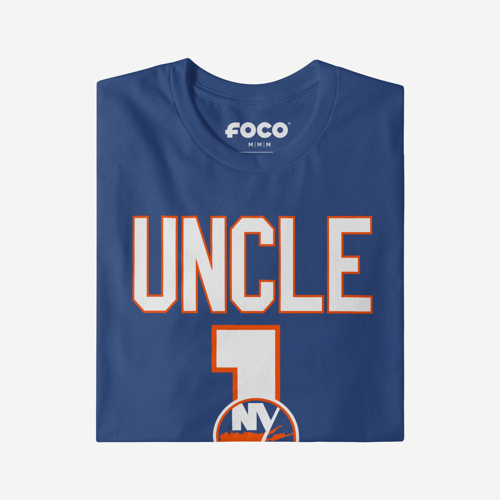 FOCO New York Islanders Number 1 Uncle T-Shirt Blue M Men 4