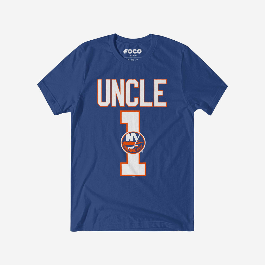 FOCO New York Islanders Number 1 Uncle T-Shirt Blue M Men 2