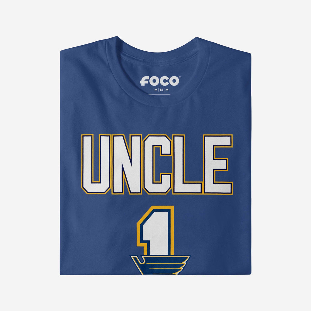 FOCO St Louis Blues Number 1 Uncle T-Shirt Blue M 4