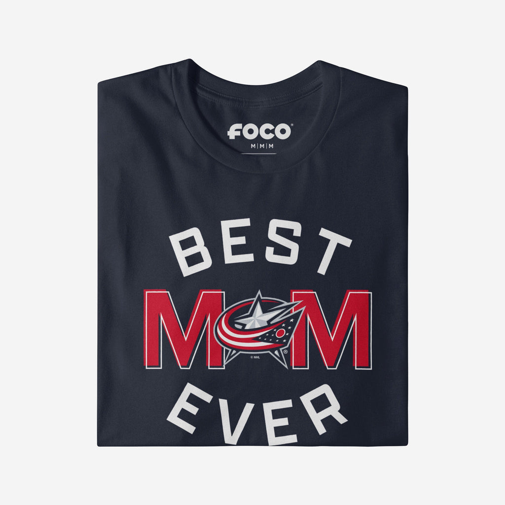 FOCO Columbus Blue Jackets Best Mom Ever T-Shirt Blue 2XL 4