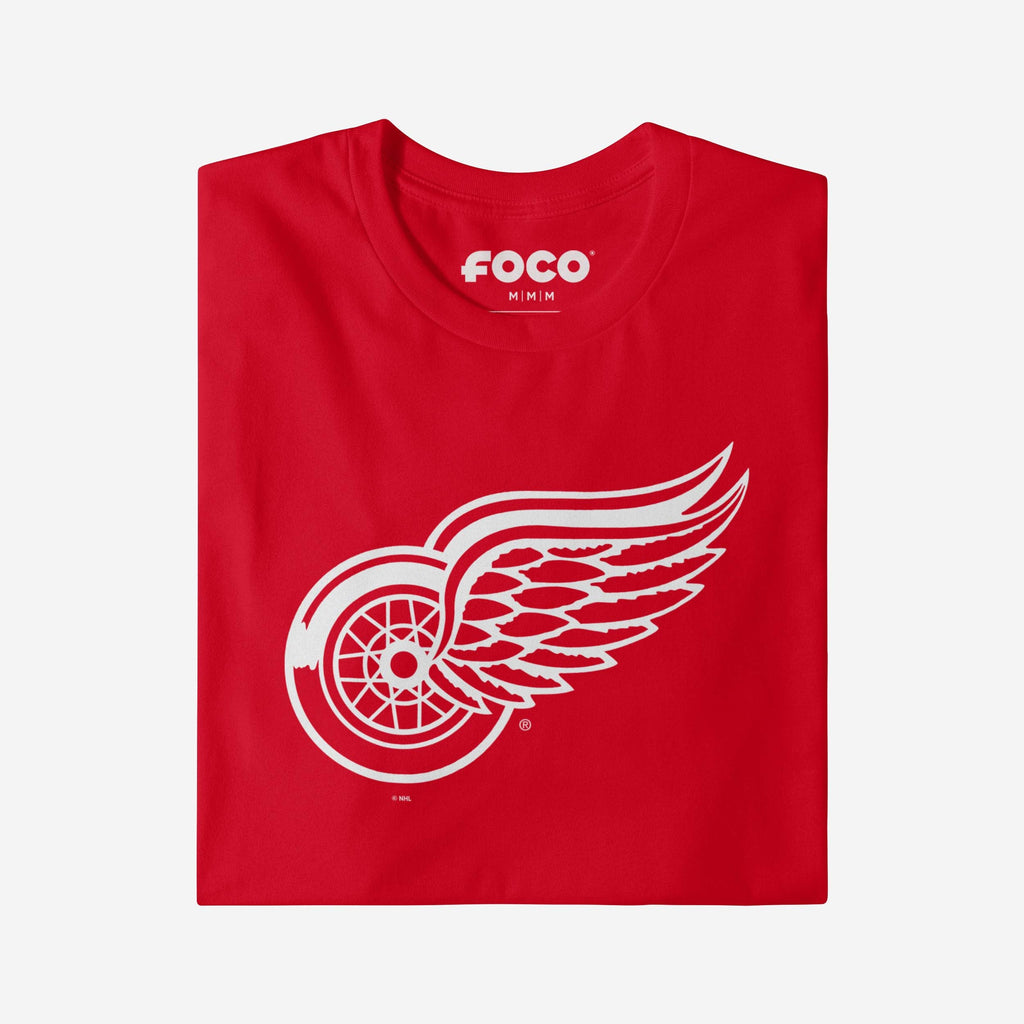 FOCO Detroit Red Wings Primary Logo Long Sleeve T-Shirt Athletic Heather S Men 4