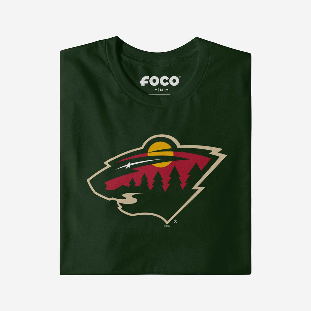 FOCO Minnesota Wild Primary Logo T-Shirt Athletic Heather 2XL 4