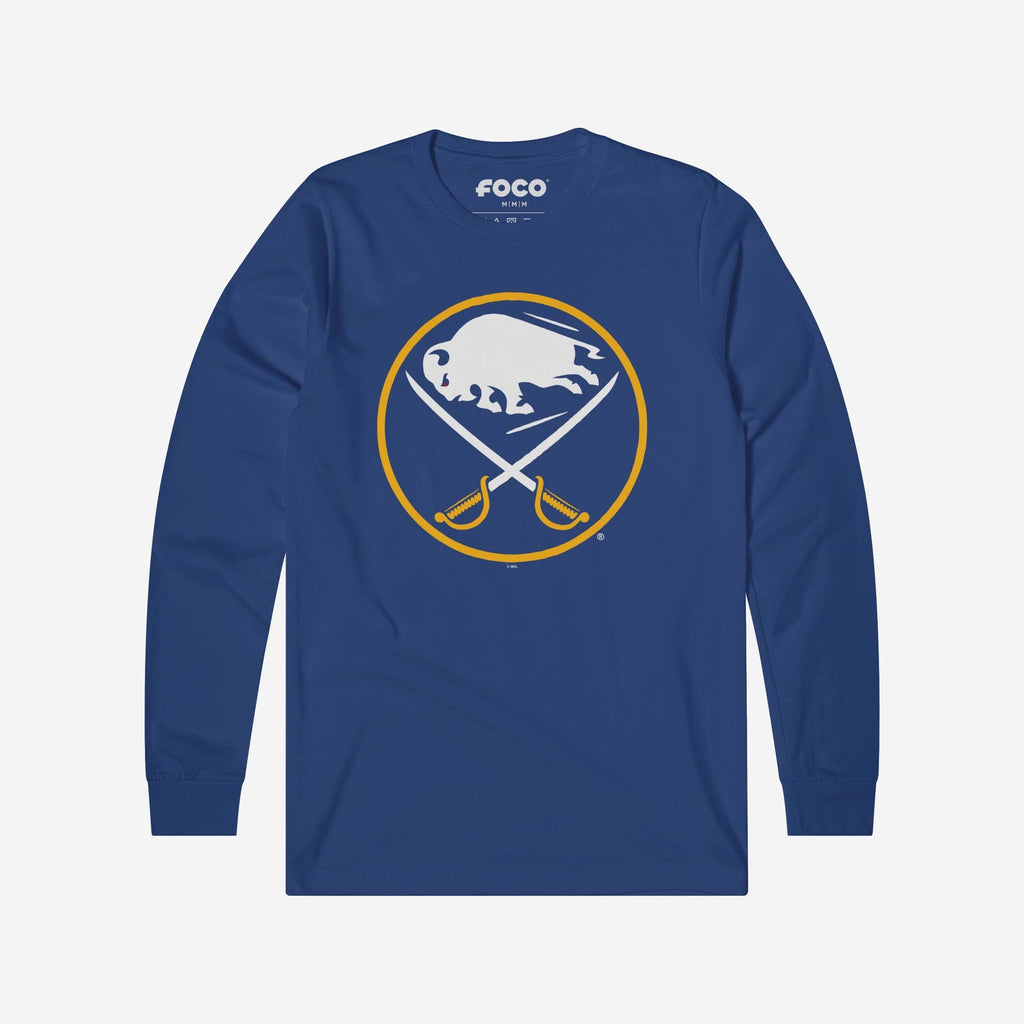 FOCO Buffalo Sabres Primary Logo Long Sleeve T-Shirt Gold/M Men 2