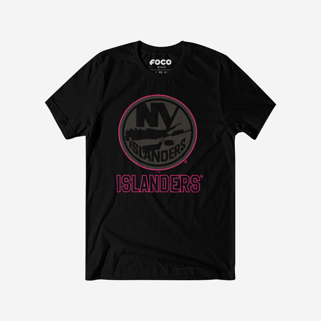 FOCO New York Islanders Highlight Reel T-Shirt Black/Neon Pink XL 2
