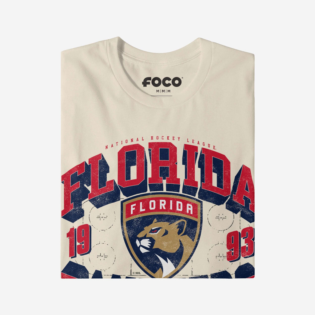 FOCO Florida Panthers Rink Arched Wordmark T-Shirt Men Size M 4