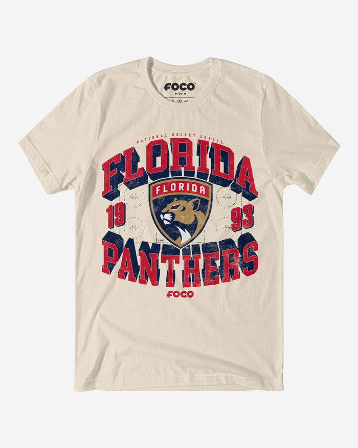 Florida Panthers Rink Arched Wordmark T-Shirt FOCO S - FOCO.com