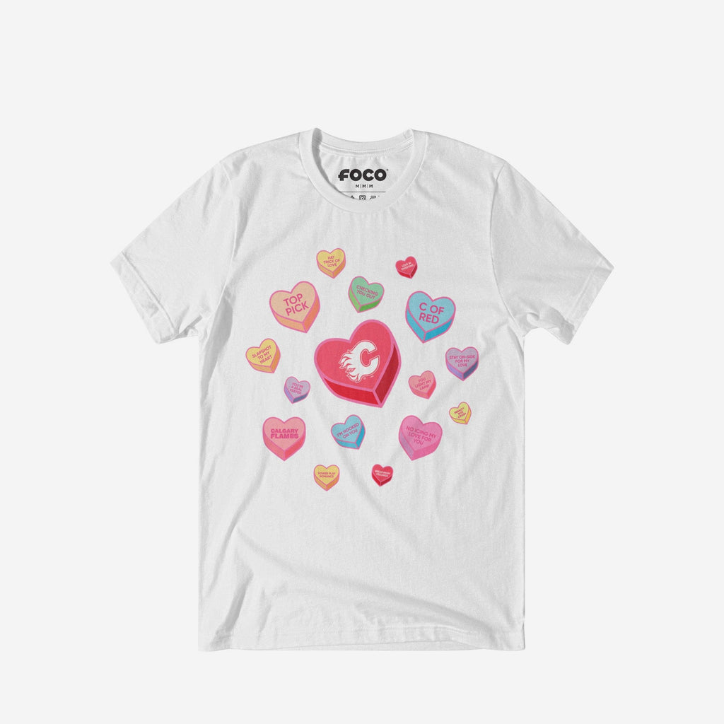 FOCO Calgary Flames Sweet Talk T-Shirt Red Unisex S 2