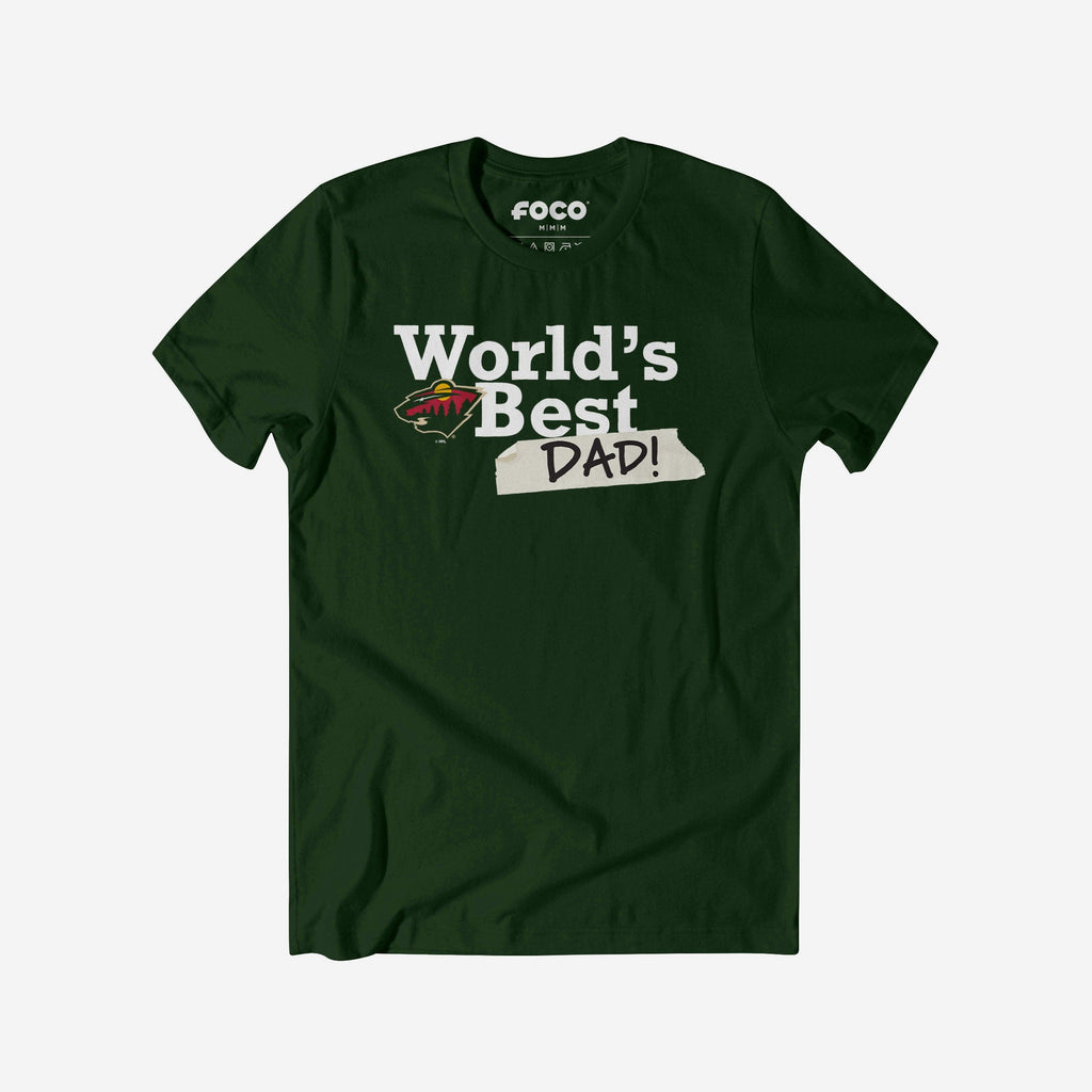 FOCO Minnesota Wild World's Best Dad T-Shirt Green XL 2